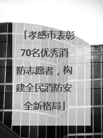 孝感市表彰70名优秀消防志愿者，构建全民消防安全新格局